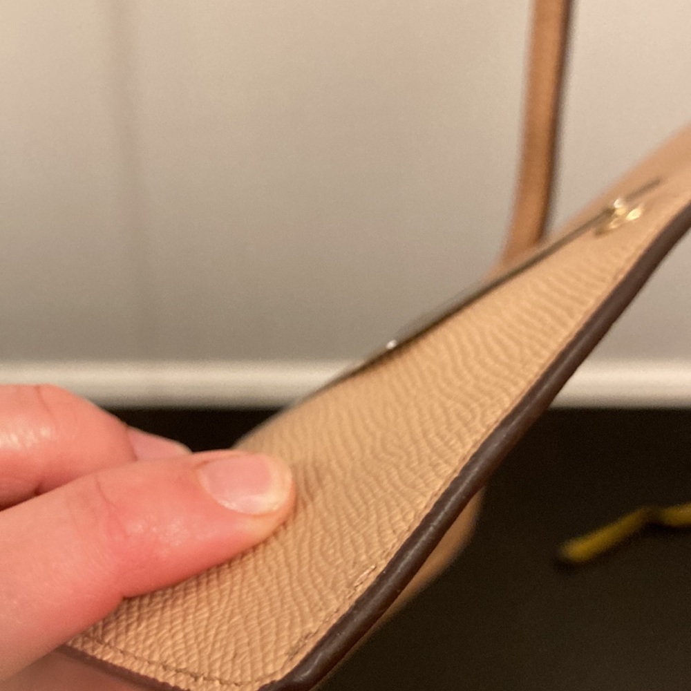 Coach vintage Anna fold over convertible crossbody in beige GVU some small stain - Picture 12 of 15